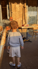 Golden hour cafe scene captured in Acre, Israel