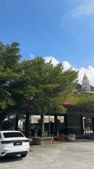 Kek Lok Si Temple complex on a clear George Town morning