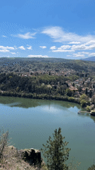 Scenic mountain trail footage captured near Sofia