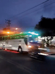 Evening traffic scenes documented in Lhokseumawe, Indonesia