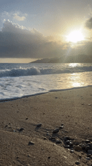 Sunset beach scenes recorded in Fethiye, Turkey