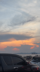 Pattaya beach sunset draws crowds as daily life continues