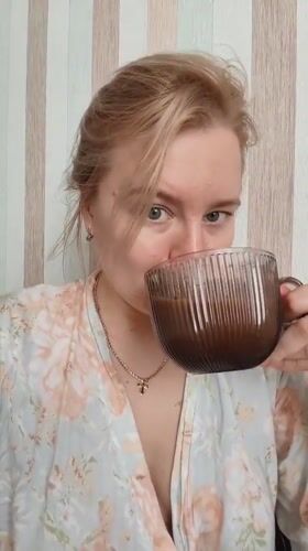 Slow morning at home in Izhevsk: coffee, plants, and a puppy