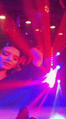 Nightclub event features projected woman's portrait in Yiwu venue