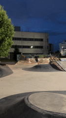 Skating a Saint Petersburg skatepark into the night