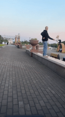 Morning walkway moments captured in Birobidzhan, Russia