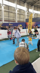 Toddlers compete in guided race at Kazan indoor arena