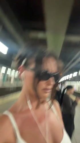 Summer commute vibe on a London Underground platform
