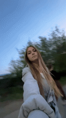Evening life captured in rural Russian village Фоки