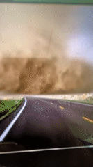 Tornado spotted near rural Belarus amid an ordinary morning