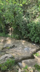 Stream and valley landscape documented in Hotnitsa, Bulgaria