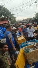 Busy Fish Market Operations Documented in Lhokseumawe Indonesia