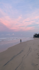 Sunset documented along Sri Lanka's southern coast near Kathaluwa