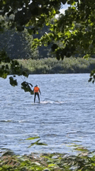 Windsurfing on a Belarusian lake, wipeouts and grilling included