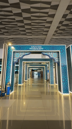 Late night views captured at Soekarno-Hatta International Airport