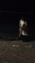 Late-night beach hangout on the Montenegrin coast
