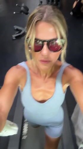 Late night Bali scenes: gym workouts, store dog, motorbikes