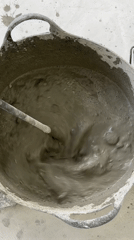 Floor leveling work documented at Wissous construction site