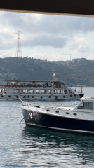 Lazy morning at a Bosphorus waterfront restaurant in Beşiktaş