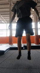 Early morning gymnastics practice session in Krasnoyarsk gymnasium