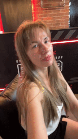 Woman photographed in commercial interior setting in Tolyatti