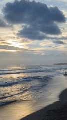 Families enjoy peaceful sunset moments on Indonesian beaches