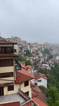 Tourist captures foggy morning views of historic Veliko Tarnovo