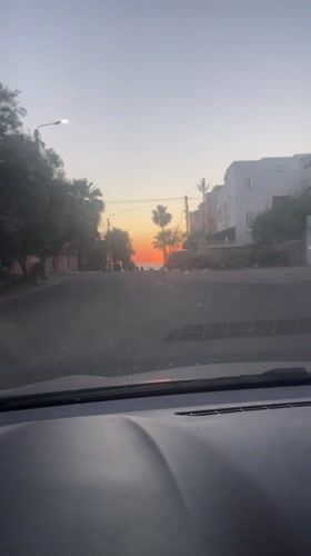 Sunset captured over coastal cityscape in Safi, Morocco
