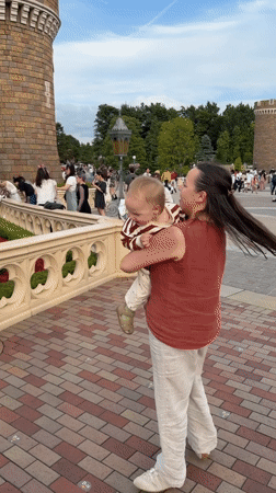 Morning family moments captured at Tokyo Disneyland June 11