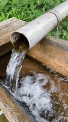Rural morning scenes: child plays, water flows in Ляльшур