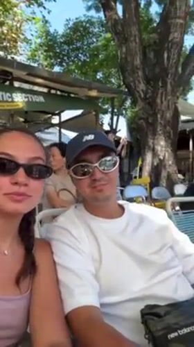 Couple records video at outdoor George Town venue