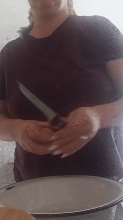 Morning domestic activities captured in closed Russian city