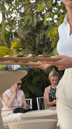 Beachside dining scenes captured in Puerto Del Carmen, Spain