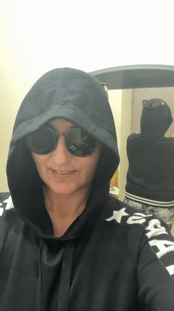Woman in black hoodie spotted twice in Netanya