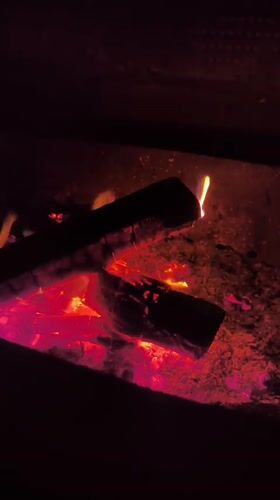 Evening at home in Chaikovsky: fire, flowers, and small details