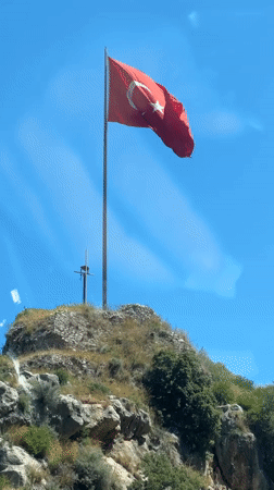 Tourist captures scenic views of Fethiye, Turkey