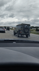 Military convoy spotted on Sofia highway amid civilian traffic