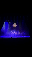 Theater performance and casual moment documented in Rusanovo
