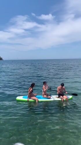 Paddleboarding and beachside dining at Pozzarello
