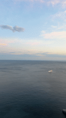Dawn seascape captured on video near Rafailovići, Montenegro