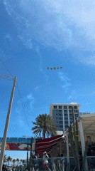 Aircraft formation spotted over Fort Lauderdale beach