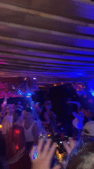 Outdoor nightclub party documented in Sidemen, Indonesia