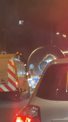 Slow traffic observed on Winterthur street Tuesday night