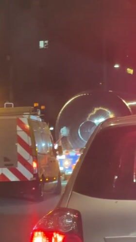 Slow traffic observed on Winterthur street Tuesday night
