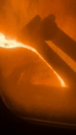Steel mill operations documented in Noviy, Russia facility