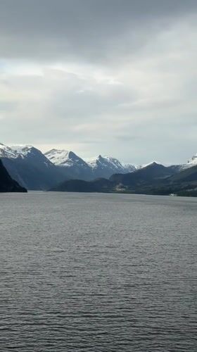 Morning fjord scene captured near Stordal, Norway