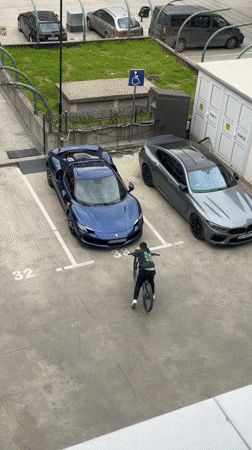 Ferrari 296 GTS spotted parked in Plovdiv, Bulgaria