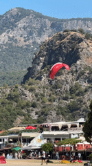 Paragliders fill the sky over Ölüdeniz, Fethiye