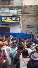 Street brass band performs for crowds in La Paz