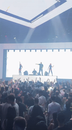 Packed nightclub night in Patong with DJs and dancers